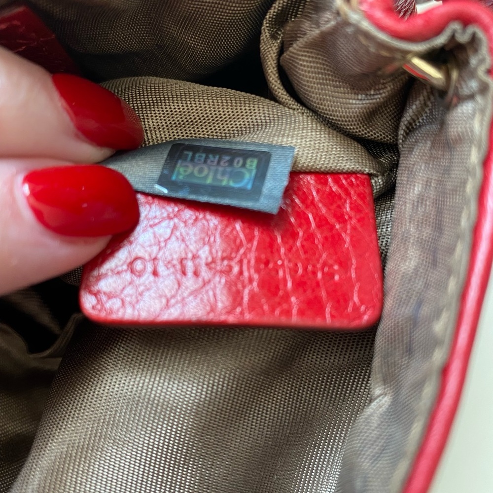 Chloe Red Crossbody Bag - Picture 9 of 11